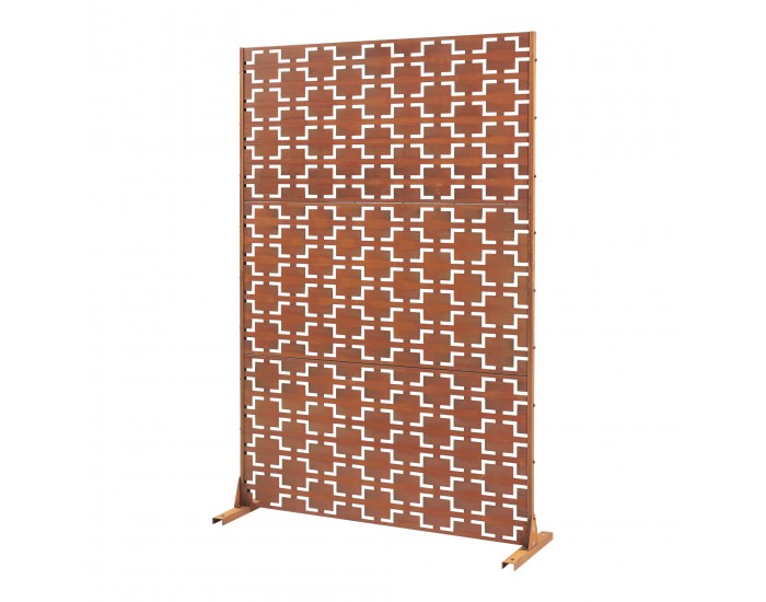 Преградна стена Basciano Corten стомана 180x120 см ръжда []