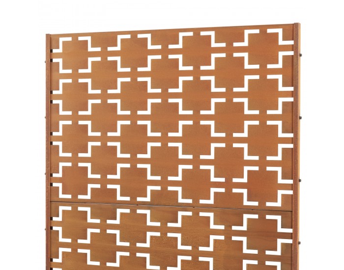 Преградна стена Basciano Corten стомана 180x90 см ръжда []