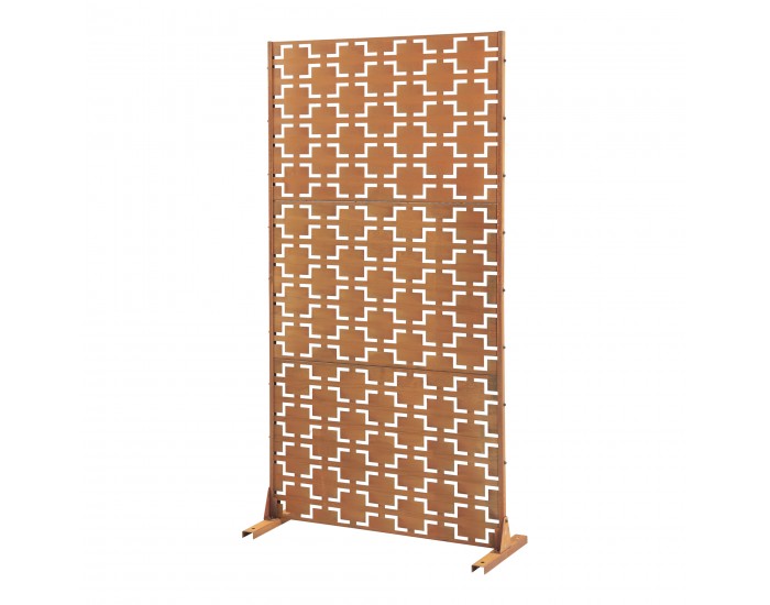 Преградна стена Basciano Corten стомана 180x90 см ръжда []