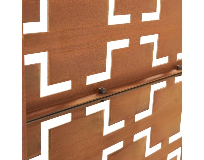 Преградна стена Basciano Corten стомана 180x90 см ръжда []