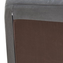 Табуретка за крака Kodsø 35x80x65 см шнур сиво [] - Табуретки