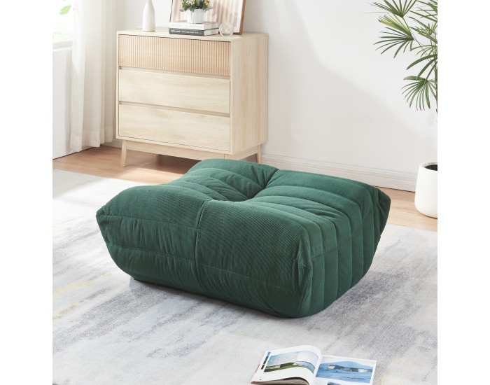 Табуретка за крака Kodsø 35x80x65 cm Cord Green []