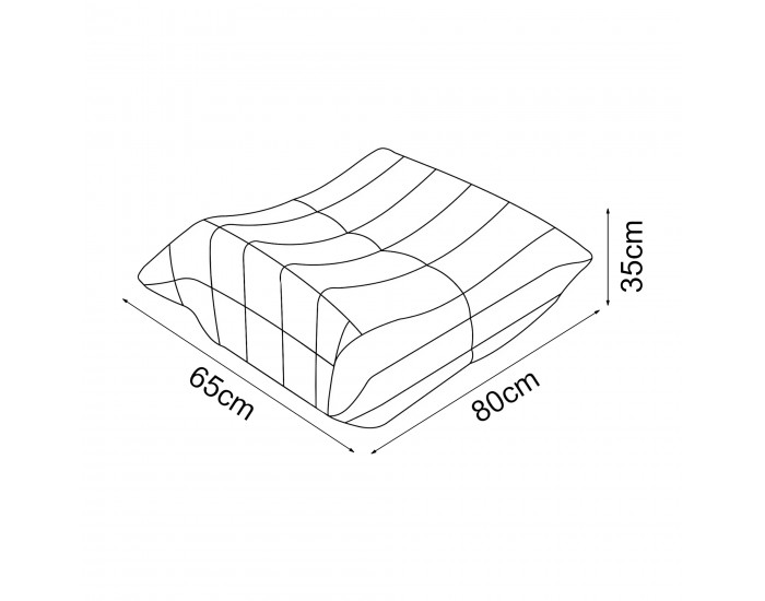 Табуретка за крака Kodsø 35x80x65 cm Cord Green []