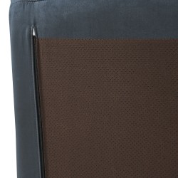 Табуретка за крака Kodsø 35x80x65 см микрофибър черен [] - Табуретки