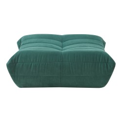 Табуретка за крака Kodsø 35x80x65 см микрофибър зелен [] - Табуретки