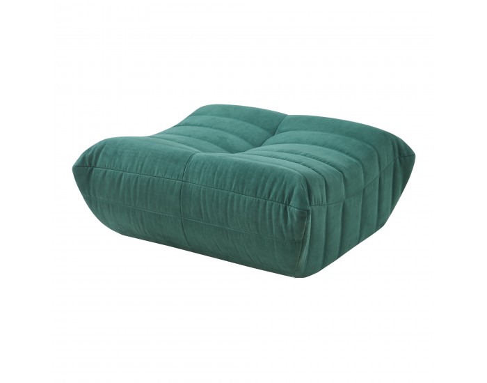 Табуретка за крака Kodsø 35x80x65 см микрофибър зелен []