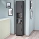 Шкаф висок Rautrina 180x35x30 см антрацит []