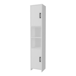 Шкаф висок Rautrina 180x35x30 см бял [] - Sonata G