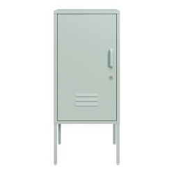 Нощно шкафче Hausjärvi 82x35x35 см стоманено ментово зелено [] - Холни маси