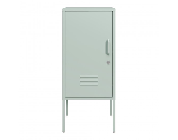 Нощно шкафче Hausjärvi 82x35x35 см стоманено ментово зелено []