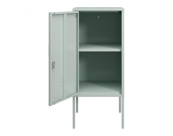 Нощно шкафче Hausjärvi 82x35x35 см стоманено ментово зелено []