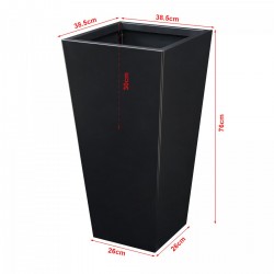 [] Садия Vaargel 76x39x39 cm Steel Black - Инструменти, Аксесоари за градината