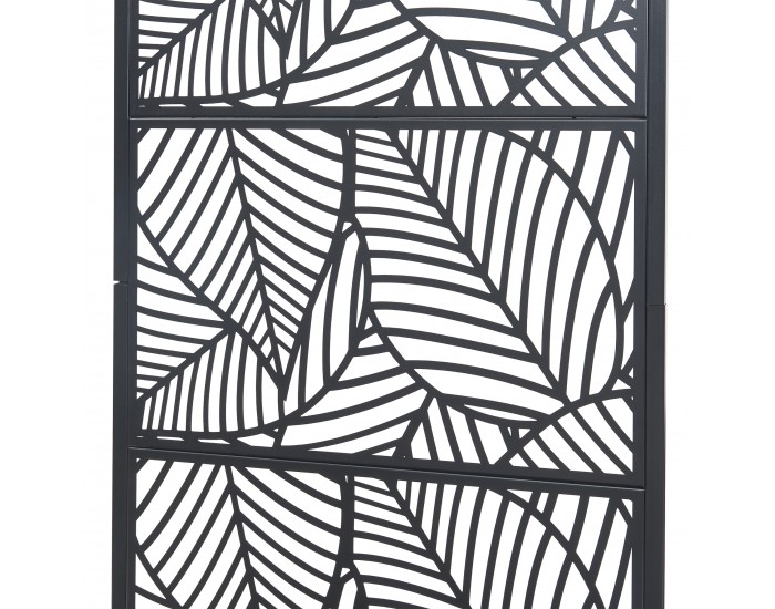 Сърнскоки преграда с кутия за цветя стомана черна []