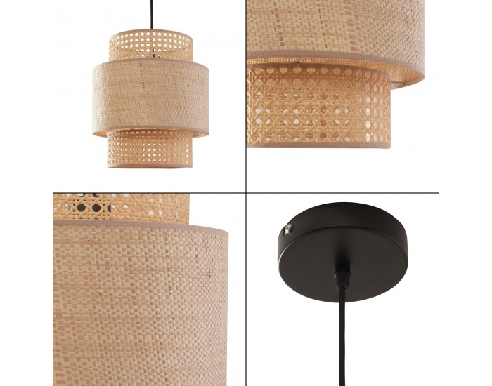 Biggar висящ светъл ратан с вид/тъкачен модел []