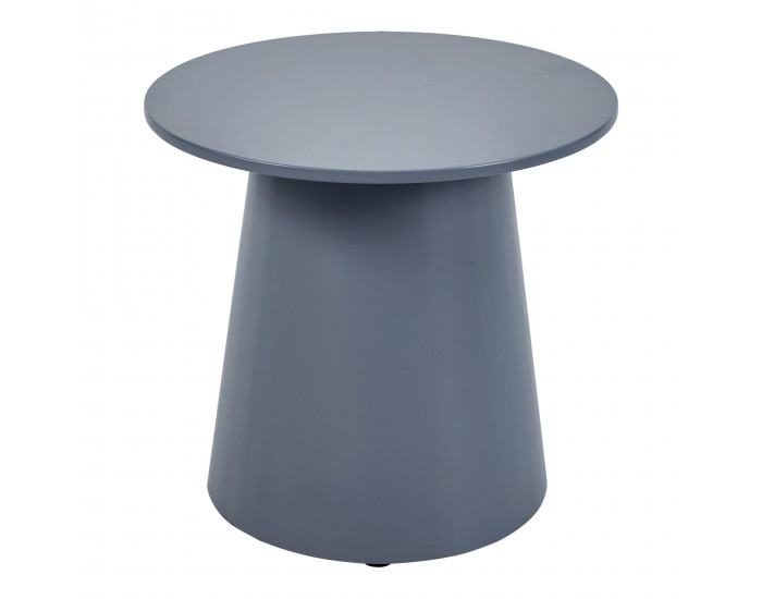 Маса за кафе Nyd 40xØ44 см сиво синя []