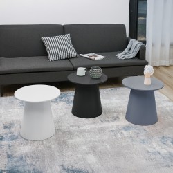 Маса за кафе Nyd 40xØ44 см бяла [] - Холни маси