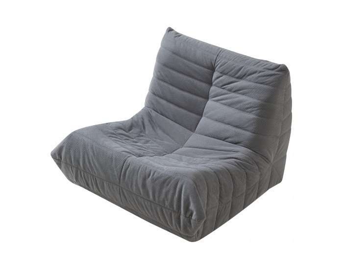 Стол за под Kodsø 75x90x100 см корда сив []