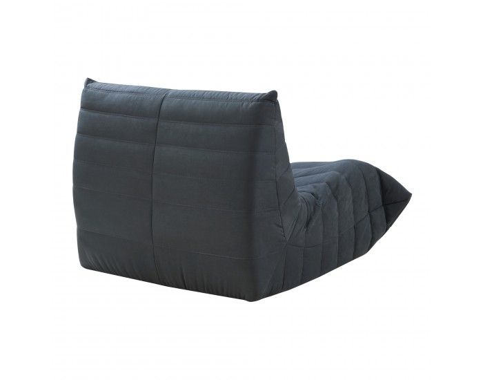 Стол за под Kodsø 75x90x100 см микрофибър черен []