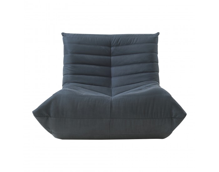 Стол за под Kodsø 75x90x100 см микрофибър черен []