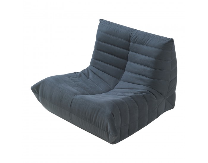 Стол за под Kodsø 75x90x100 см микрофибър черен []