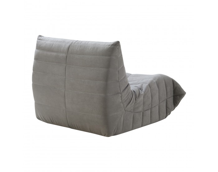 Стол за под Kodsø 75x90x100 см микрофибър сив []