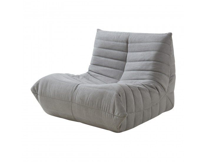 Стол за под Kodsø 75x90x100 см микрофибър сив []