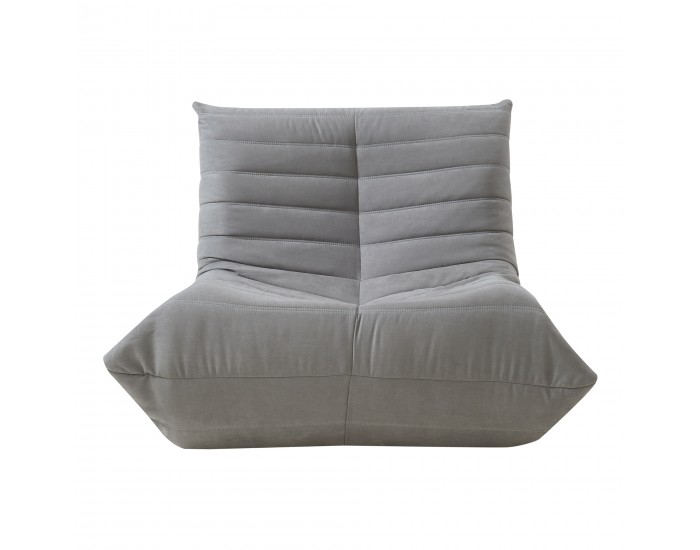 Стол за под Kodsø 75x90x100 см микрофибър сив []