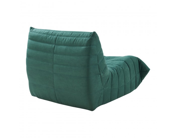 Стол за под Kodsø 75x90x100 см микрофибър зелен []