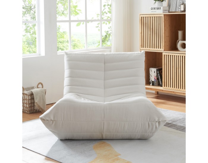 Стол за под Kodsø 75x90x100 см микрофибър бежов []