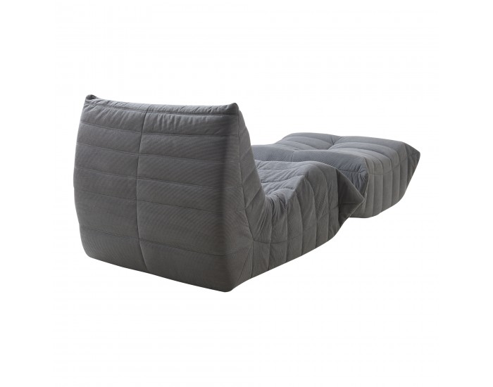 Подов стол с табуретка Kodsø 75x90x100 cm Cord Grey []
