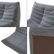 Подов стол с табуретка Kodsø 75x90x100 cm Cord Grey []