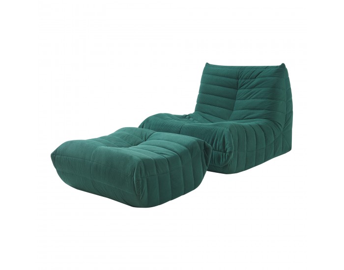 Подов стол с табуретка Kodsø 75x90x100 cm Cord Green []