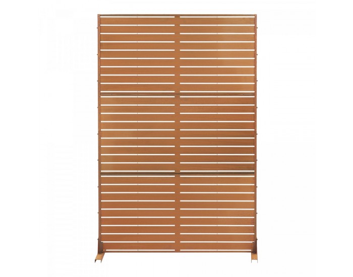 Преградна стена Nodepp Corten стомана 180x120 см ръжда []