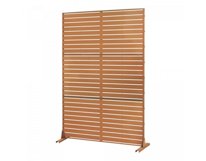 Преградна стена Nodepp Corten стомана 180x120 см ръжда []