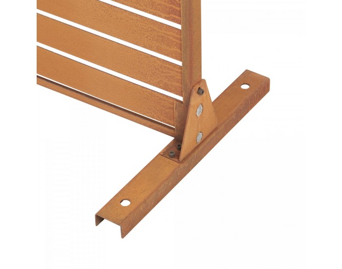 Преградна стена Nodepp Corten стомана 180x120 см ръжда []