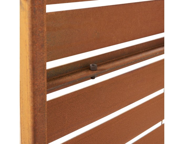 Преградна стена Nodepp Corten стомана 180x120 см ръжда []