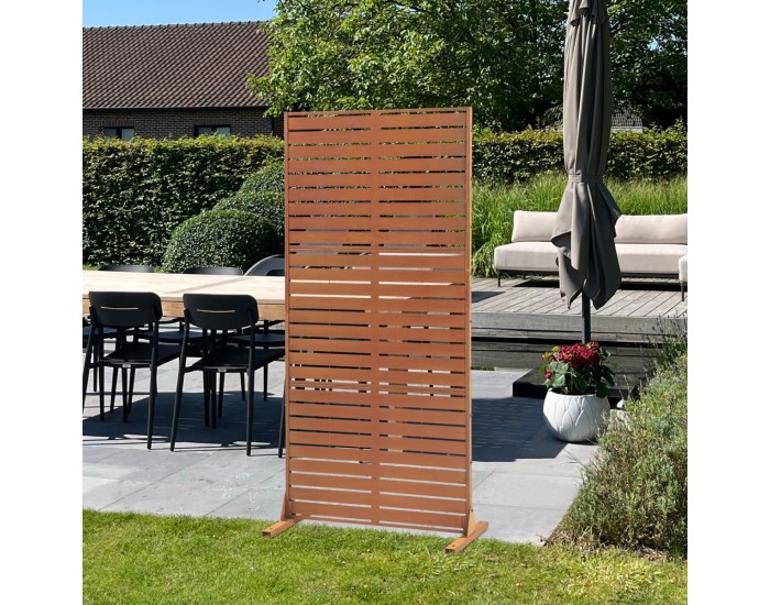 Преградна стена Nodepp Corten стомана 180x90 см ръжда []