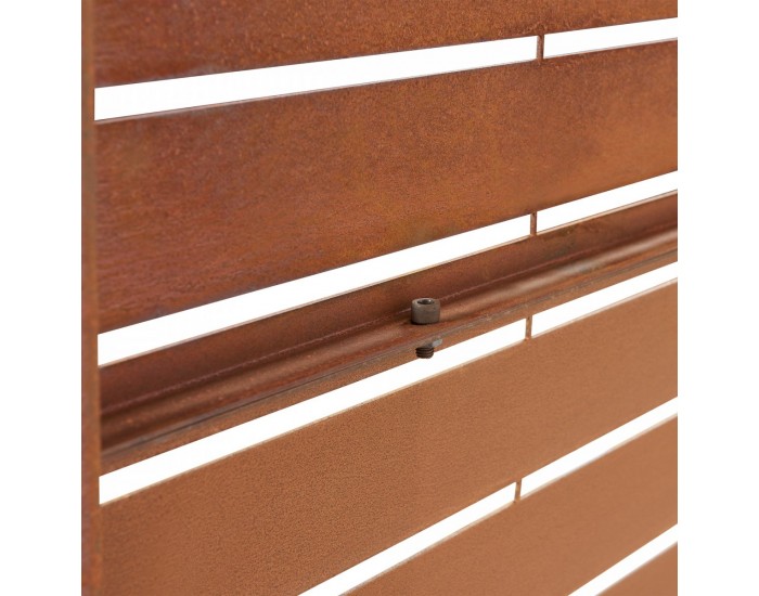 Преградна стена Nodepp Corten стомана 180x90 см ръжда []