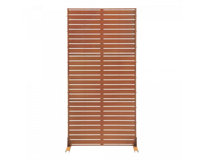 Преградна стена Nodepp Corten стомана 180x90 см ръжда []