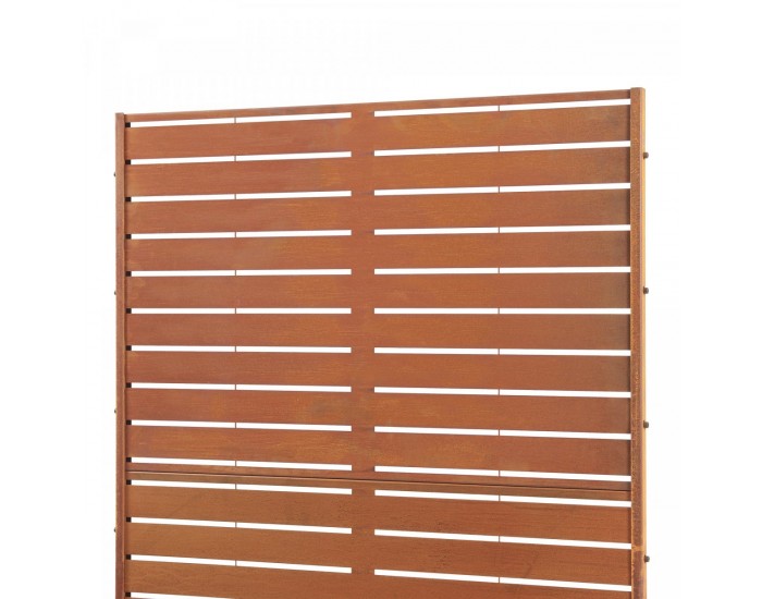 Преградна стена Nodepp Corten стомана 180x90 см ръжда []
