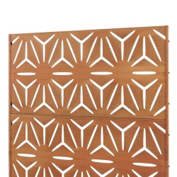 Преградна стена Kilsturd Corten стомана 180x120 см ръжда [] - Сенници и Чадъри