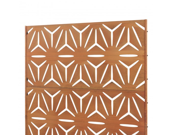 Преградна стена Kilsturd Corten стомана 180x120 см ръжда []