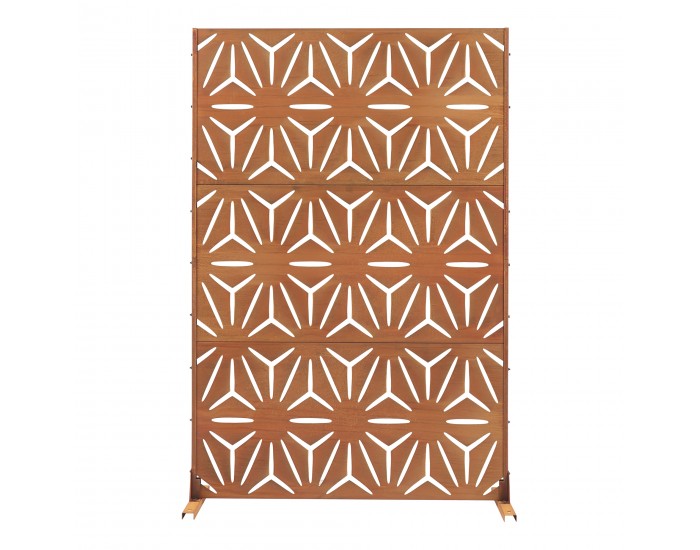 Преградна стена Kilsturd Corten стомана 180x120 см ръжда []