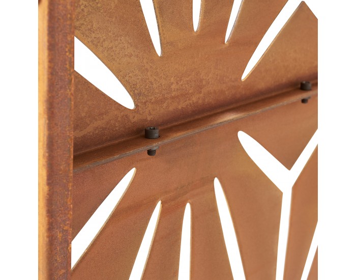 Преградна стена Kilsturd Corten стомана 180x120 см ръжда []