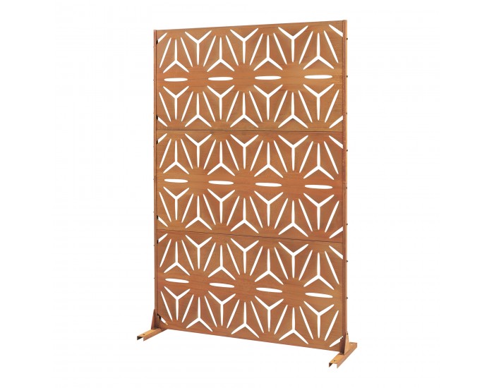 Преградна стена Kilsturd Corten стомана 180x120 см ръжда []
