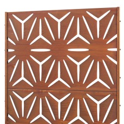 Преградна стена Kilsturd Corten стомана 180x90 см ръжда [] - Сенници и Чадъри