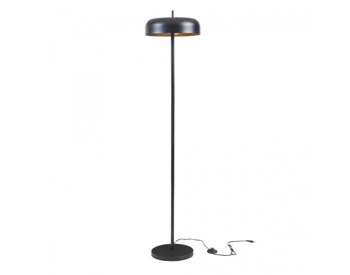 Подова лампа Barton 2-светъл метал 159 см черен []