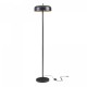 Подова лампа Barton 2-светъл метал 159 см черен []