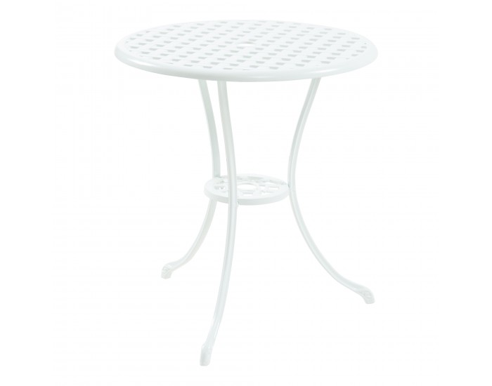 Комплект за бистро Vena от 3 части, лят алуминий, бял []