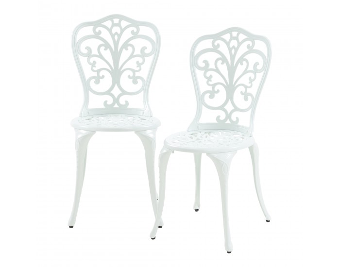 Lupsam Бистро комплект от 3 части, лят алуминий, бял []